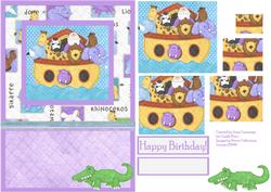 Noah's Ark Pyramid Birthday Card