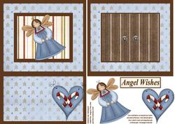 Open the Door! Christmas Angel Wishes Card
