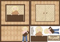 Open the Door! Chocolate Lady Lover Card
