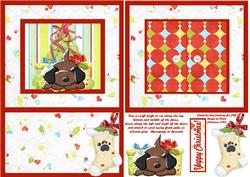 Open the Door! Yappy Christmas Card