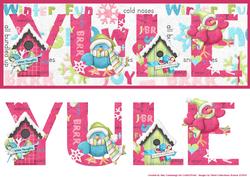 Yule Christmas Birds Large Dl Card