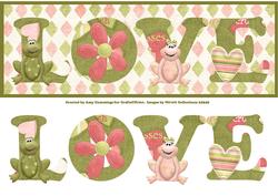 Toadally Yours Large Dl Word Card