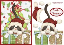Purrfect Christmas! Decoupage Card