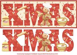 Xmas Christmas Cookie Large Dl Card