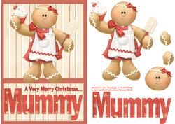 Merry Christmas Mummy A5 Decoupage Card