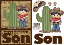 Happy Birthday Son Decoupage Card