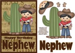 Happy Birthday Nephew Cowboy Card