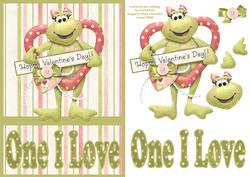 Hoppy Valentines Day! One I Love Card