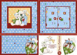 Open the Door! Beary Merry Christmas Card