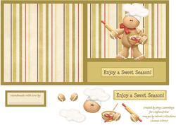 Enjoy a Sweet Season Christmas Decoupage Card