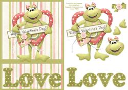 Hoppy Valentines Day! Love Decoupage Card