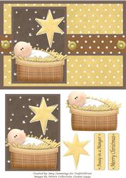 Away in a Manger! Decoupage Card