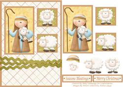 Seasons Bleatings! Decoupage Card