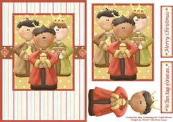 We Three Kings of Orient Are! Decoupage Card