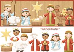 Nativity Large Dl Card