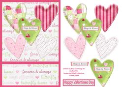 Hugs and Kisses Valentines Day Card