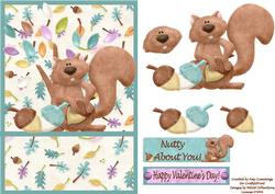 Nutty About You Valentines Card