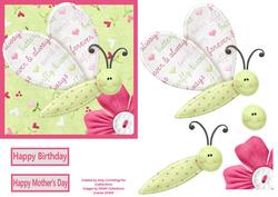 Beautiful Butterfly Birthday/mothers Day Card
