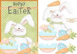 Hoppy Easter Bunny Treats Decoupage Card