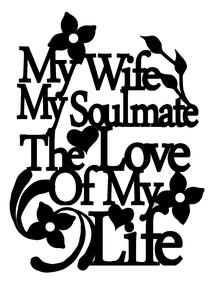 Paper Magic Frame - My Wife My Soulmate