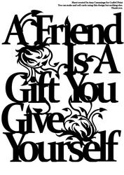 Paper Magic Frame - a Friend is a Gift