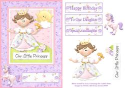 Our Little Princess Decoupage Card