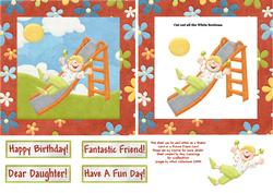 Fun at the Park Shaker/picture Frame Card
