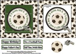 Half Time, Switch Sides Shaker/ Picture Frame Card