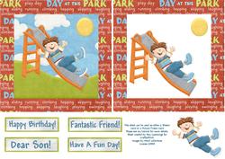 Have a Fun Day! Shaker/picture Frame Card