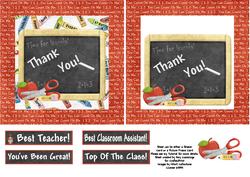 Thank You Teacher! Shaker/picture Frame Card