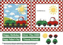 Vroom Vroom Shaker/picture Frame Card