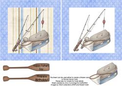 For the Fisherman - Shaker/picture Frame Card