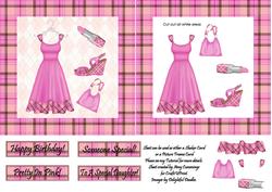 Pretty in Pink Shaker Picture Frame Card