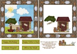Green Fingers! Shaker/picture Frame Card