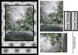Down the Winter Road Pyramid Card Front