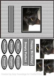 Black Cat Card Front Pyramid