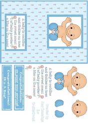 A Baby Boy Card Front