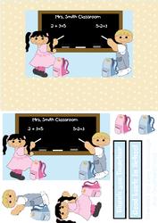 Thank You Teacher/good Luck in School Card Front
