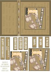 Tool Belt and Tools Card Front