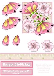 Butterfly and Floral Step by Step Decoupage