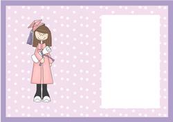 Female Graduation Card Insert
