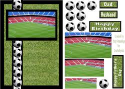 Football Stadium Card Front