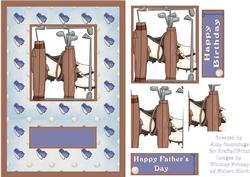 Golf Father's Day/ Birthday Card Front