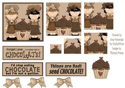 Chocolate Girls Pyramid Design