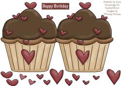 Chocolate Cake Shaped Card