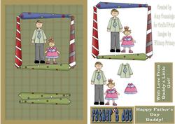 Daddy's Little Girl Father's Day Card Front