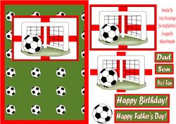 England World Cup Male Card Front