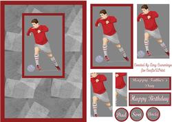 Vintage Footballer Card Front