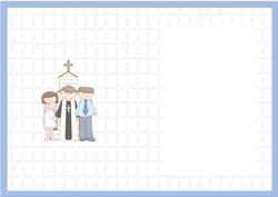 Baby Boy Christening Insert Sheet