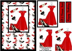 All a Woman Needs Pyramid Card Front